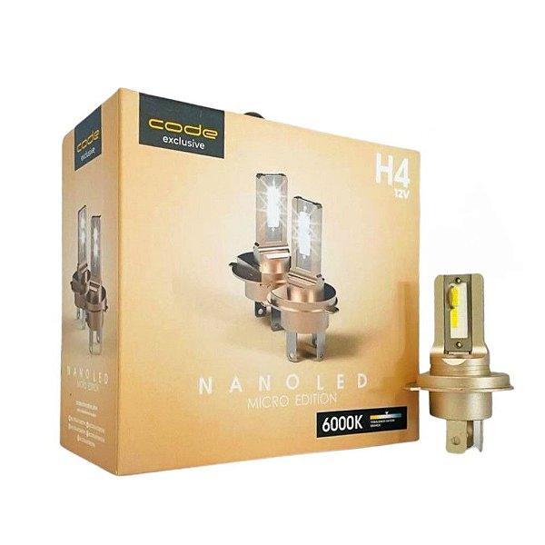 LAMPADA NANO LED MICRO EDITION 12V 6000K H4 CODE