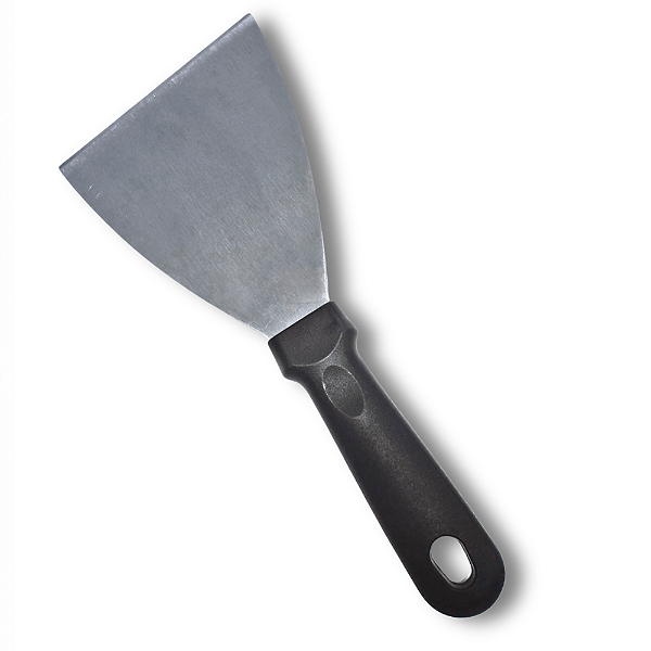 ESPATULA RETA 10CM CHAPEIRA HAMBUGUERIA PADARIA ACO INOX