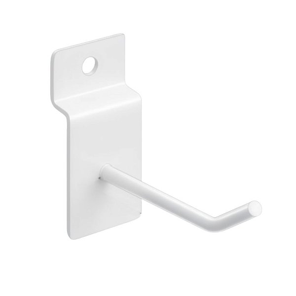 GANCHO PARA PAINEL CANALETADO COR BRANCO 5CM