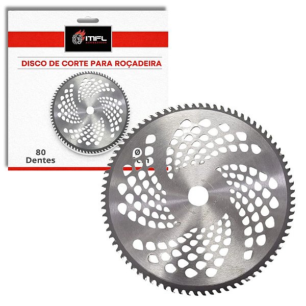 DISCO LAMINA DE CORTE CIRCULAR PARA ROCADEIRA 25CM 80 DENTES