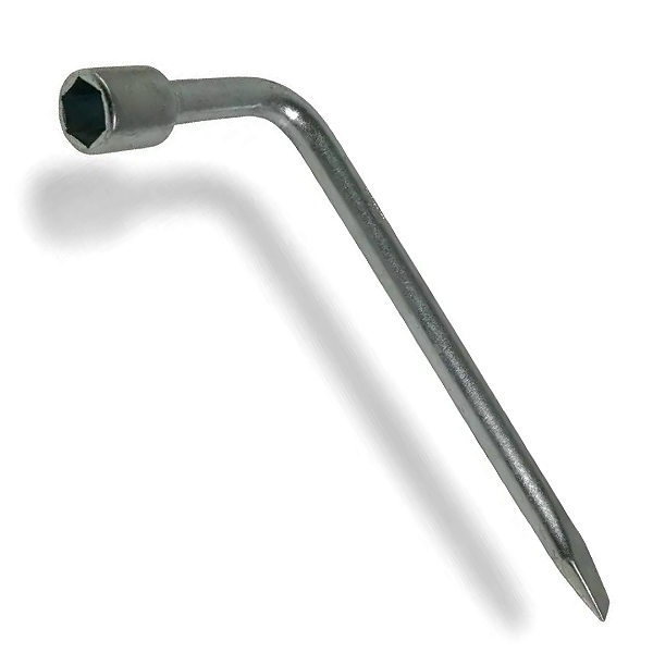 CHAVE DE RODA TIPO L UNIVERSAL COM ESPATULA 17 MM TECHONE