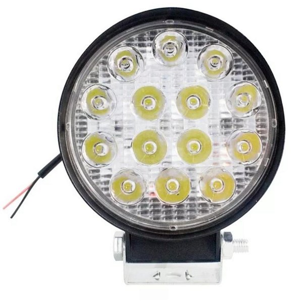 FAROL AUXILIAR LED MILHA 42W REDONDO 11CM 12/24V 6000K