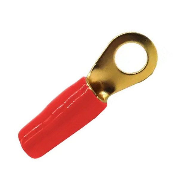 TERMINAL OLHAL 6 AWG 8MM VERMELHO TECHONE