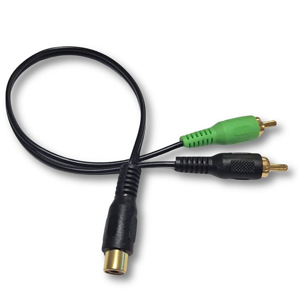 CABO RCA EMBORRACHADO PRETO Y 2M 1F 2,5MM THORK