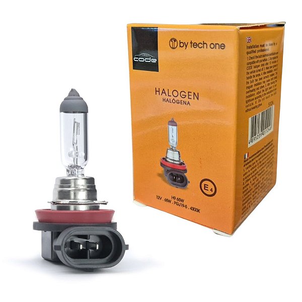 LAMPADA HALOGENA 12V CODE CAIXINHA 4300K H9 65W