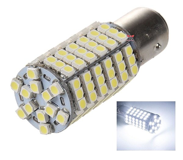 LAMPADA 120 LED BA15S 1 POLO P21W 1156 1141 BRANCO 12V