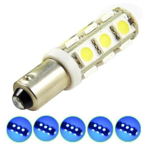 LAMPADA BA9S 13 LED T4W 69 AZUL 12V