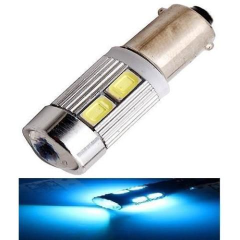 LAMPADA BA9S CAMBUS CREE 10 LED T4W 69 AZUL CRISTAL 12V