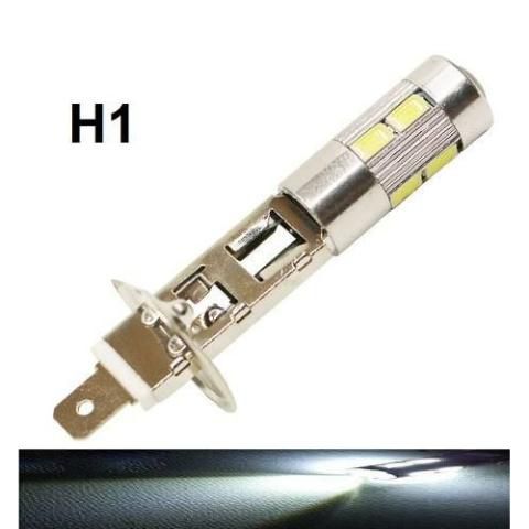 LAMPADA H1 10 LED CREE BRANCO 12V