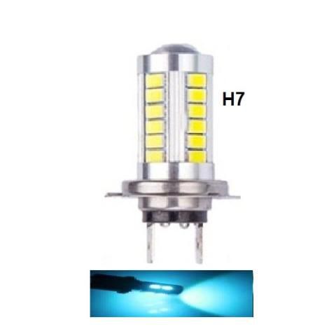 LAMPADA H7 33 LED CREE AZUL CRISTAL 12V