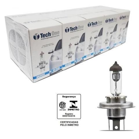 LAMPADA HALOGENA 12V TECHONE CAIXINHA 4300K H4 55W