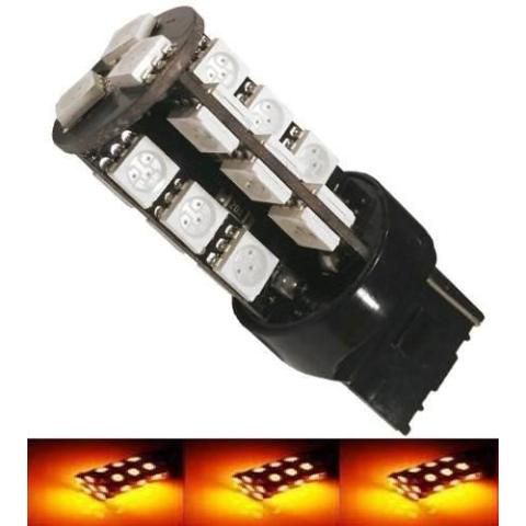 LAMPADA T20 CAMBUS 27 LED 1 2 POLO 7440 7443 LARANJA 12V