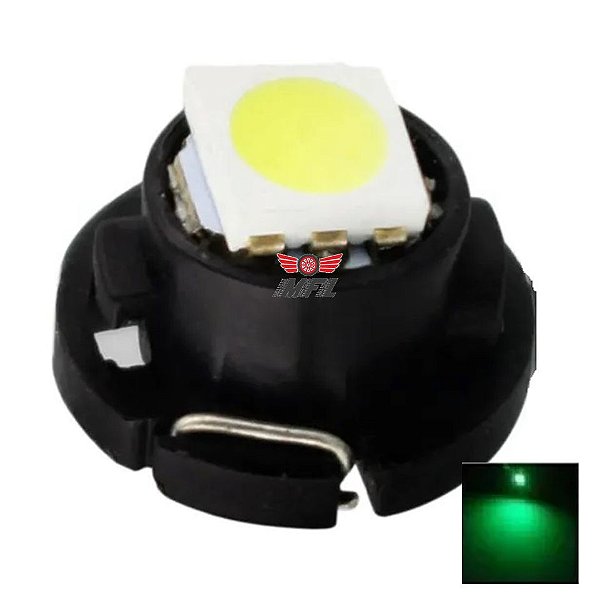 LAMPADA T3 8MM LED VERDE 12V