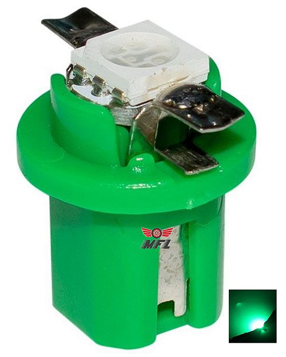 LAMPADA T5 B8.5 D 1 LED VERDE 12V