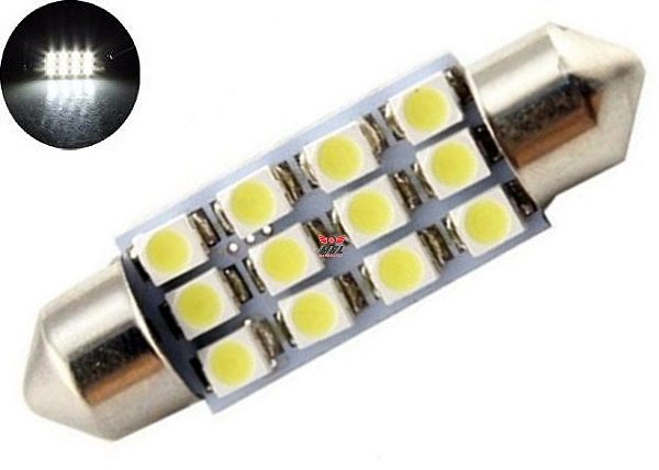 thumbnail image 2 of 2x 41mm 8 SMD 7020 Canbus LED Festoon Bulbs - 6000K White For Interior & License Plate 2 of 3