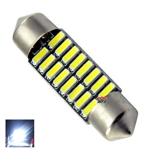 LAMPADA TORPEDO CAMBUS 16 LED C5W 36 MM BRANCO 12V