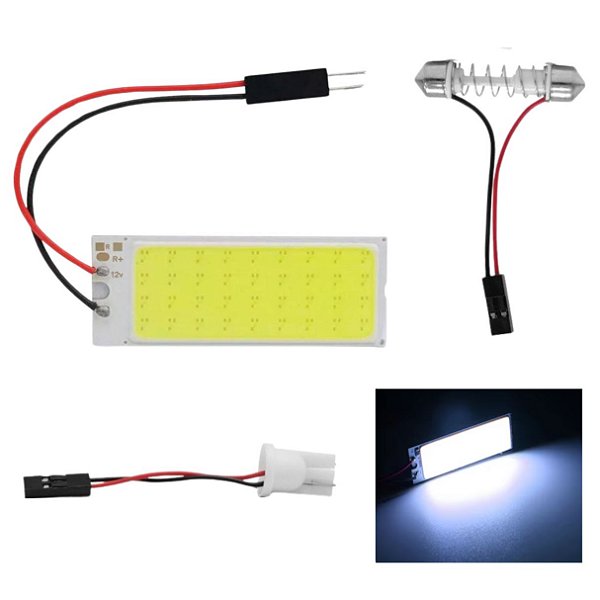 PLACA SUPER LED COB 36 CHIPS T10 TORPEDO M3