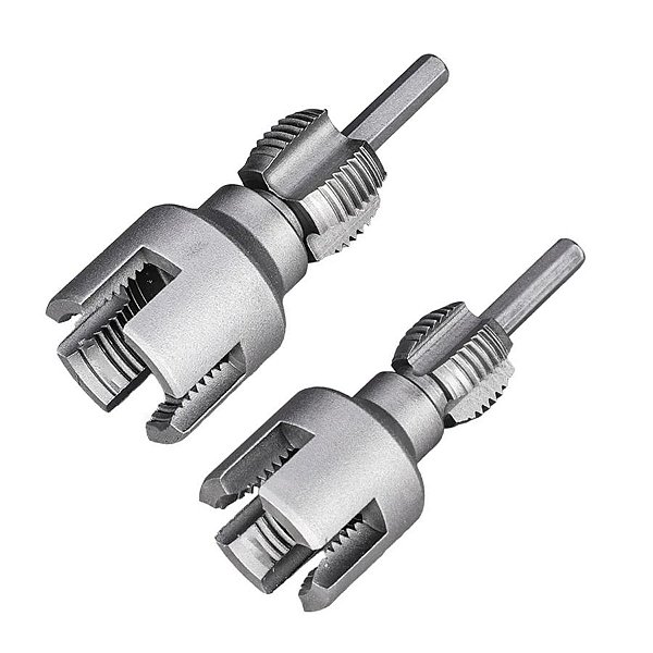 KIT ABRIDOR DE ROSCA INTERNA E EXTERNA TUBOS PVC 1/2 E 3/4