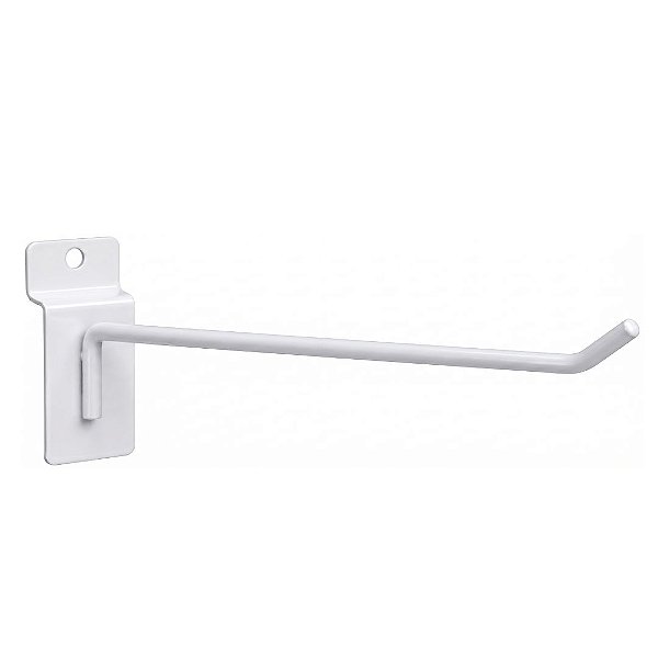 GANCHO PARA PAINEL CANALETADO COR BRANCO 25CM