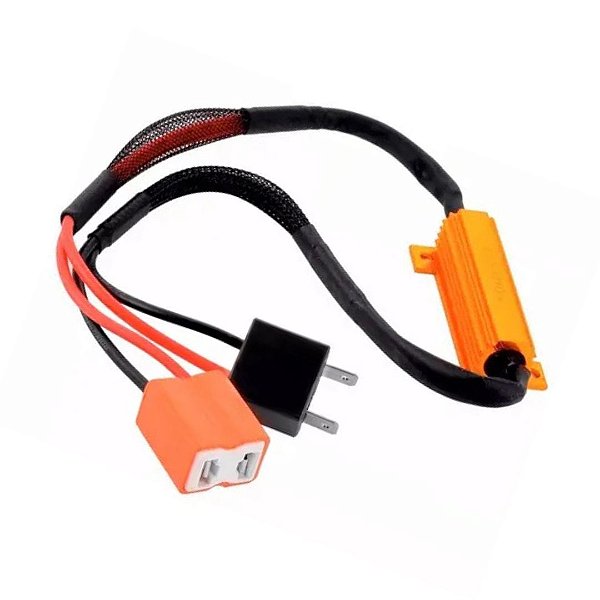RESISTOR CANCELLER VEICULAR PARA LAMPADA H7 (UNIDADE)