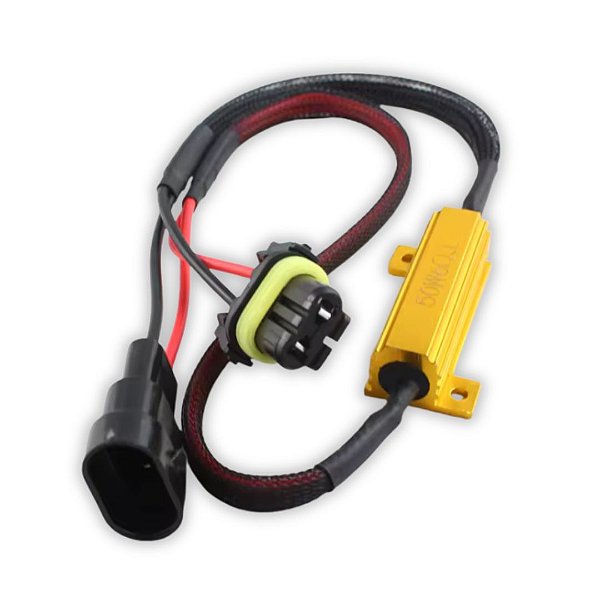 RESISTOR CANCELLER VEICULAR PARA LAMPADA HB3 9005 (UNIDADE)