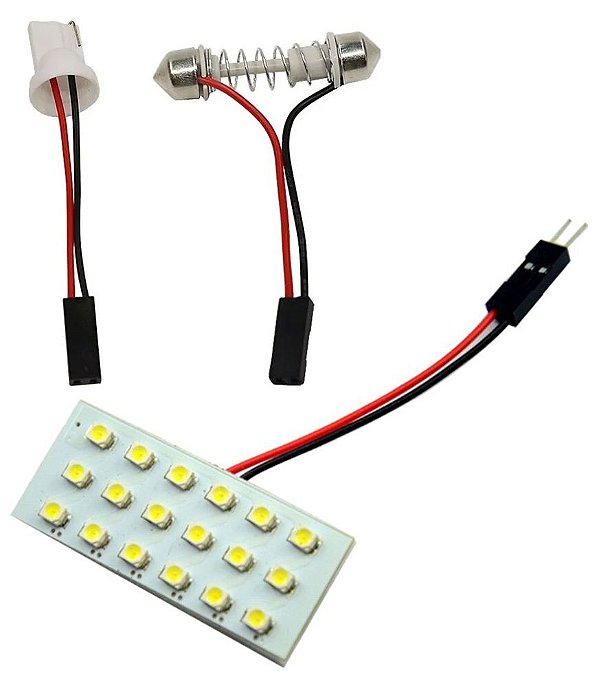 PLACA SUPER LED 18 CHIPS LEDS 5050 T10 TORPEDO