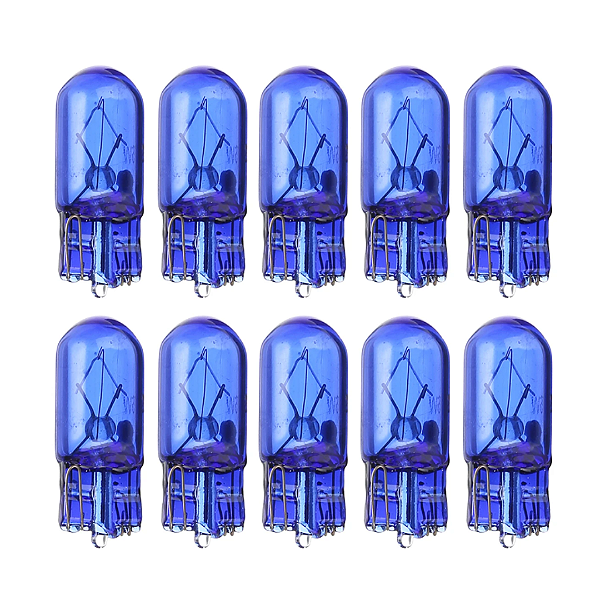 CAIXA C/ 10 LAMPADA T10 HALOGENA BRANCO 5000K W5W TECH ONE 12V