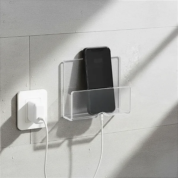 Suporte De Carregamento Para Celular Em Acrílico Transparente