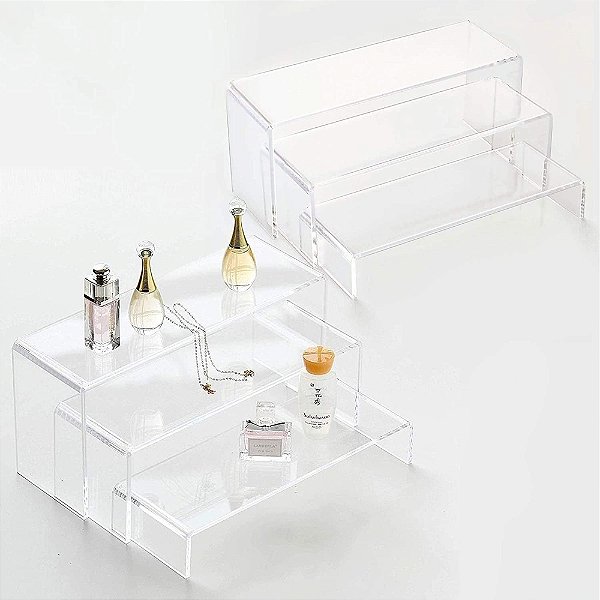Suporte de Vitrine para Calçados (P/M/G) em Acrílico 3mm