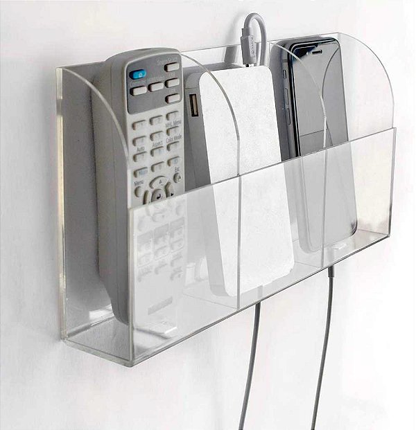 SUPORTE EM ACRÍLICO PARA 3 CELULARES