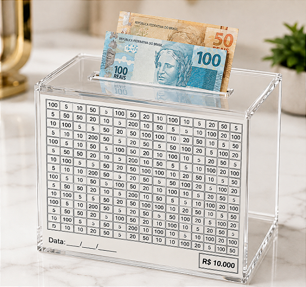 Cofre Metodo Japones 10 Mil em Acrílico Cristal Premium