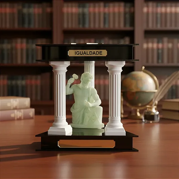 Troféu Lapidando A Pedra Bruta Maçonaria - Com Personalização