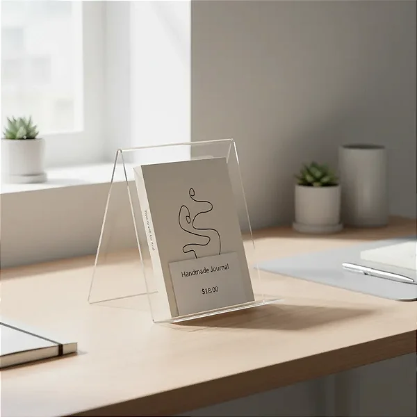 Display de Livro em Acrílico Cristal