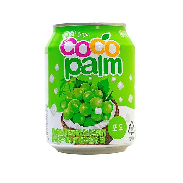 SUCO DE UVA  COM PEDAÇOS DE COCO HAITAI COCO PALM - 238ml