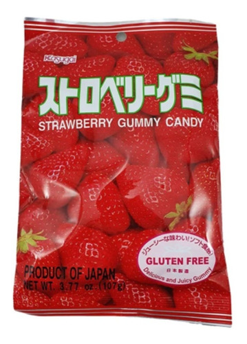 BALA JAPONESA GUMMY MORANGO - 102g
