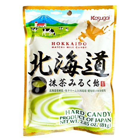 BALA JAPONESA HOKKAIDO MATCHA MILK CANDY KASUGAI - 81g