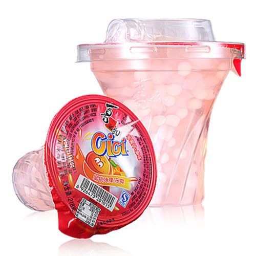 GELATINA COM NATA DE COCO NOS SABORES MAÇA VERDE, LICHIA E PÊSSEGO - 218g