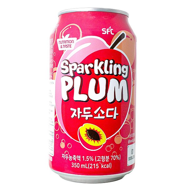 REFRIGERANTE COREANO SABOR AMEIXA - 350ml