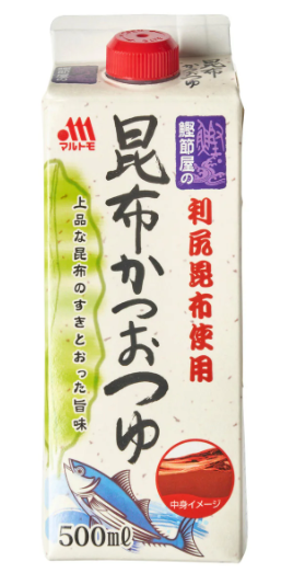 KATSUO TSUYU CALDO DE PEIXE BONITO KOMBU MARUTOMO - 500ml
