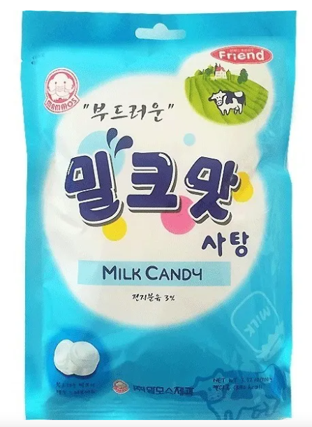 BALA KOREANA SABOR LEITE - 80g