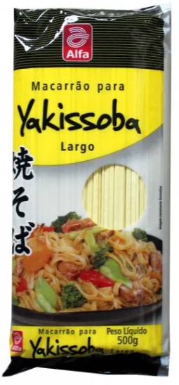 MACARRÃO LARGO PARA YAKISSOBA ALFA - 500g