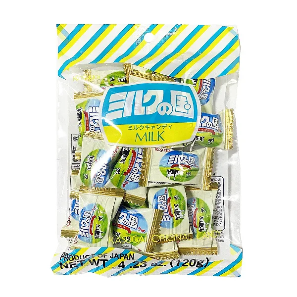 BALA DE LEITE MILK NO KUNI KASUGAI 120g