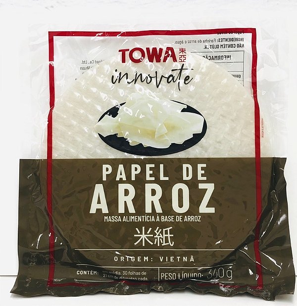 FOLHA DE ARROZ (RICE PAPER) HARUMAKI SRING ROLLS SKIN (40 folhas) – 340g