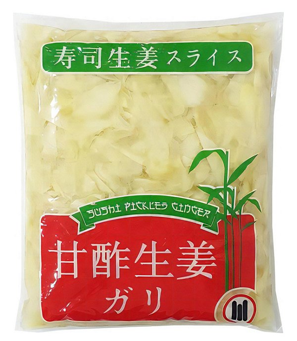 CONSERVA DE GENGIBRE FATIADO GARI - 1 KG (DRENADO)