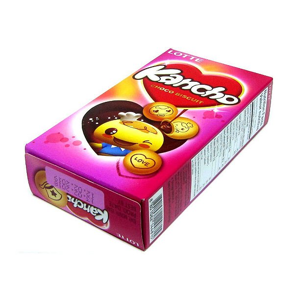BISCOITO COM RECHEIO DE CHOCOLATE KANCHO LOTTE - 42g