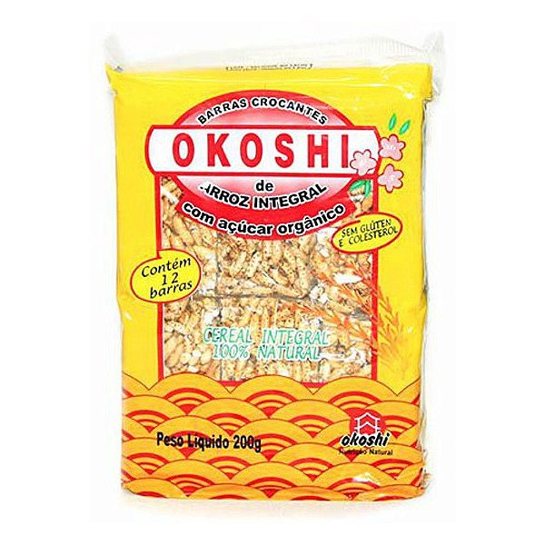 OKOSHI INTEGRAL COM AÇÚCAR ORGÂNICO - 200g