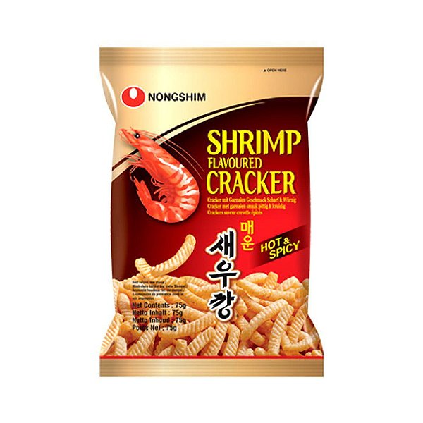 SALGADINHO COREANO SABOR CAMARÃO PICANTE - 75g