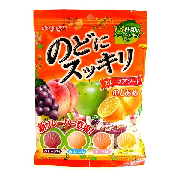 BALA JAPONESA DE FRUTAS SORTIDAS NODOAME - 112g