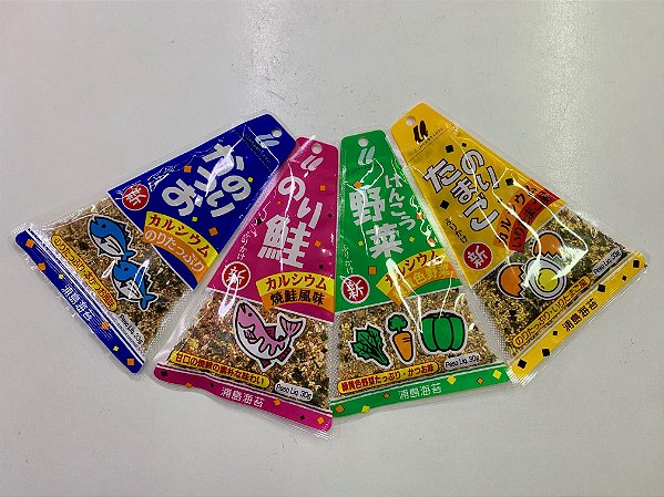 FURIKAKE TEMPERO A BASE DE PEIXE PARA ARROZ  DIVERSOS SABORES - 30g