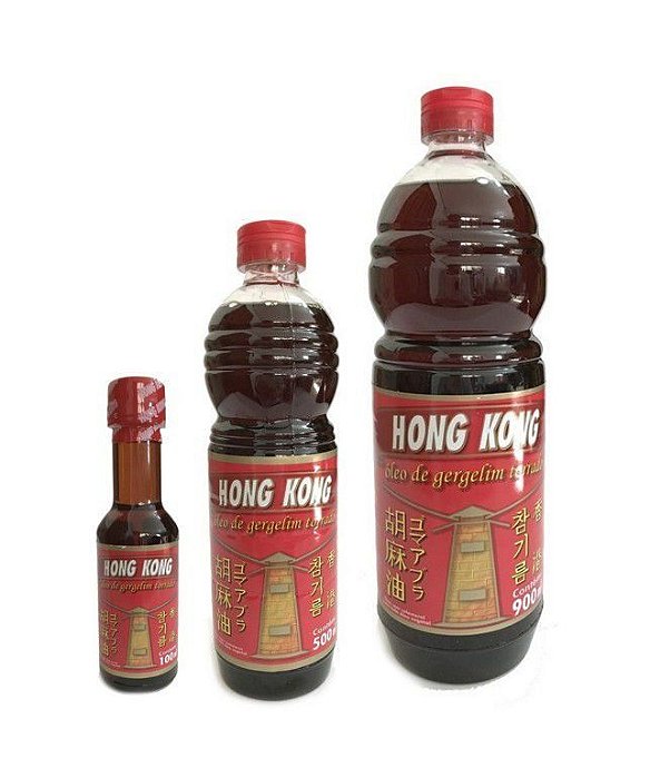 ÓLEO DE GERGELIM TORRADO HONG KONG - 100ml, 500ml, 900ml e 1L